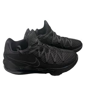 Nike Men's Black Athletic Shoes Nike LeBron 17 Low Triple Black CD5007-003